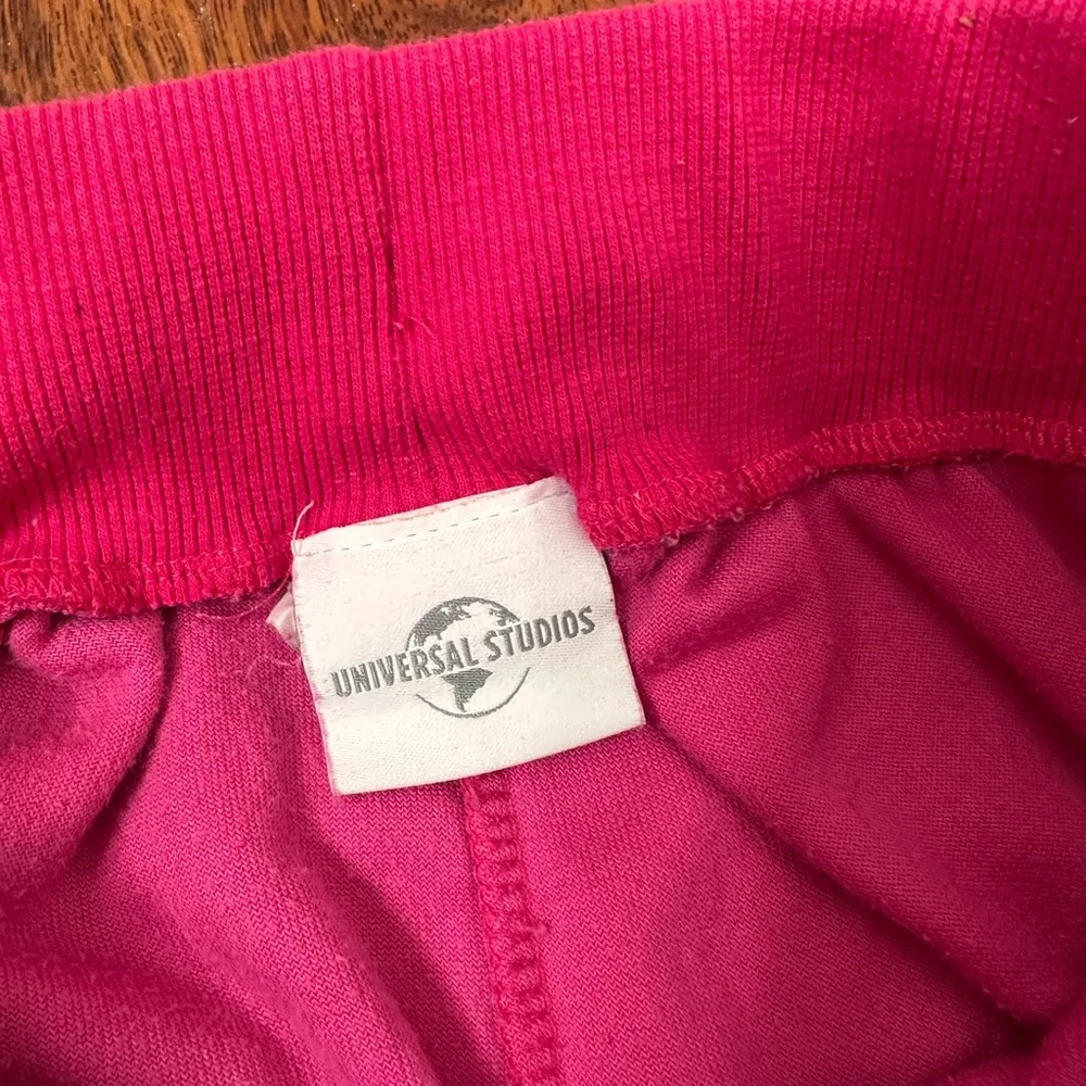 Universal Studios Hello Kitty hot pink velour rhinestones lounging joggers small - Picture 10 of 13
